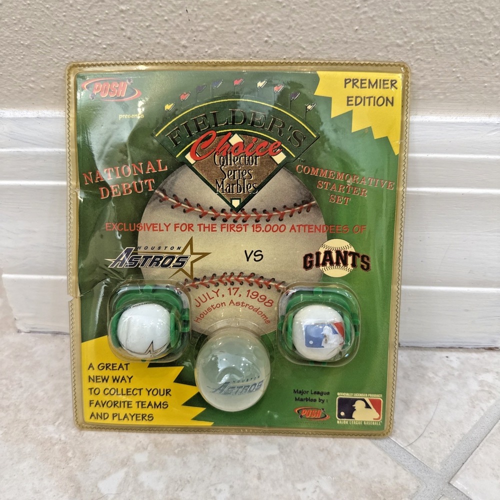Posh Fielder's Choice  Collector Series‎ Marbled ASTROS VS GIANTS July 17, 1998